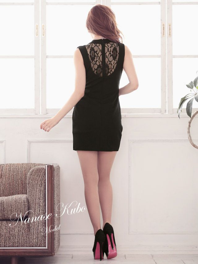 イメージ画像5 キャバドレス 安い Tika ティカ 杉山佳那恵着用 カシュクール デザイン 透け レース タイト ミニドレス レッド ブルー ブラック Mサイズ キャバ ドレス タイトドレス ミニ 膝丈 可愛い 通販