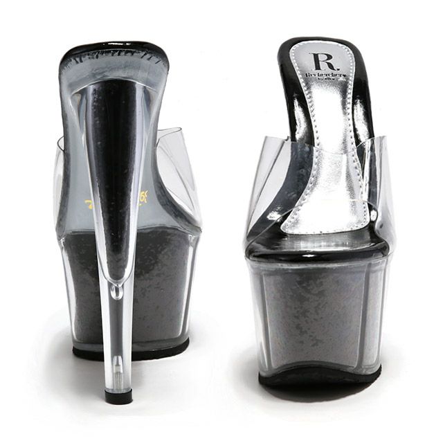 キャバヒール イメージ2 キラキラククリアサンダル