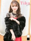 メイン画像 フェイクファー付き大判ショール