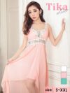 メイン画像 キャバドレス 安い Tika ティカ 杉山佳那恵着用 レース シフォン フィッシュテール ミニドレス ホワイト ピンク グリーン S?XXLサイズ キャバ ドレス 大きいサイズ 可愛い 通販