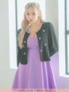 イメージ画像2 パール×ビジューフラワーデザイン長袖ボレロ