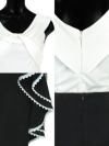 キャバドレス ミニドレス 大きいサイズ セットアップ セパレート タイト Tika ティカ バイカラーデザインツーピースミディ丈ドレス