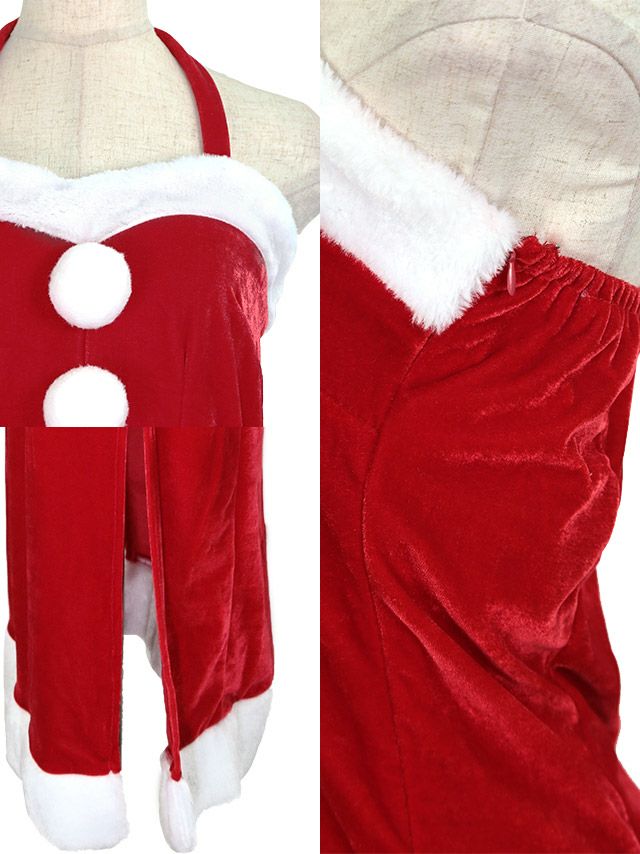 イメージ画像7 ホルターネックデザインロングスリットドレスセット