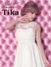 イメージ画像1 キャバドレス 安い Tika ティカ ゆんころ着用 花柄 刺繍 オーガンジー ロングテールドレス ホワイト レッド ネイビー ブラック Mサイズ キャバ ドレス 可愛い 白 赤 紺 黒 通販