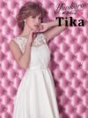 イメージ画像2 キャバドレス 安い Tika ティカ ゆんころ着用 花柄 刺繍 オーガンジー ロングテールドレス ホワイト レッド ネイビー ブラック Mサイズ キャバ ドレス 可愛い 白 赤 紺 黒 通販