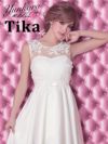 イメージ画像4 キャバドレス 安い Tika ティカ ゆんころ着用 花柄 刺繍 オーガンジー ロングテールドレス ホワイト レッド ネイビー ブラック Mサイズ キャバ ドレス 可愛い 白 赤 紺 黒 通販