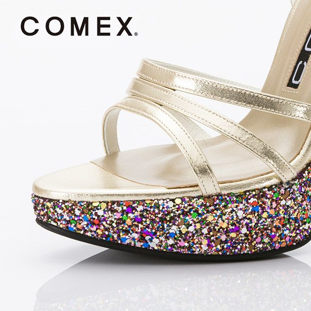 キャバヒール イメージ4 グリッターラメストラップサンダル