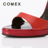 キャバヒール イメージ4 COMEX コメックス レッドパイソンレザーストラップサンダル