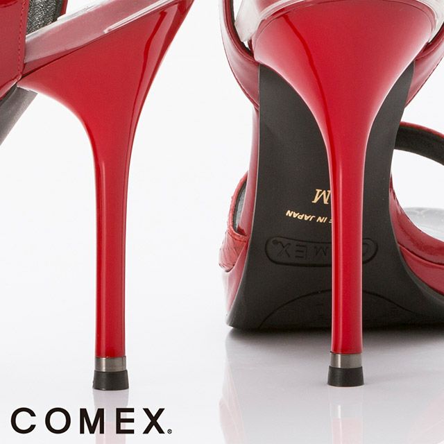 キャバヒール イメージ5 COMEX コメックス レッドパイソンレザーストラップサンダル