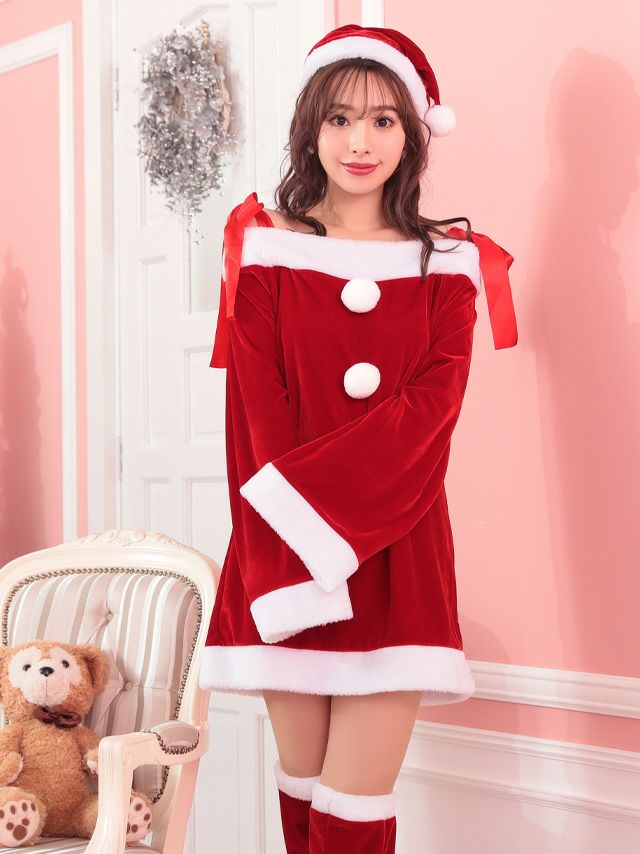 イメージ画像2 リボンストラップオフショルサンタコス