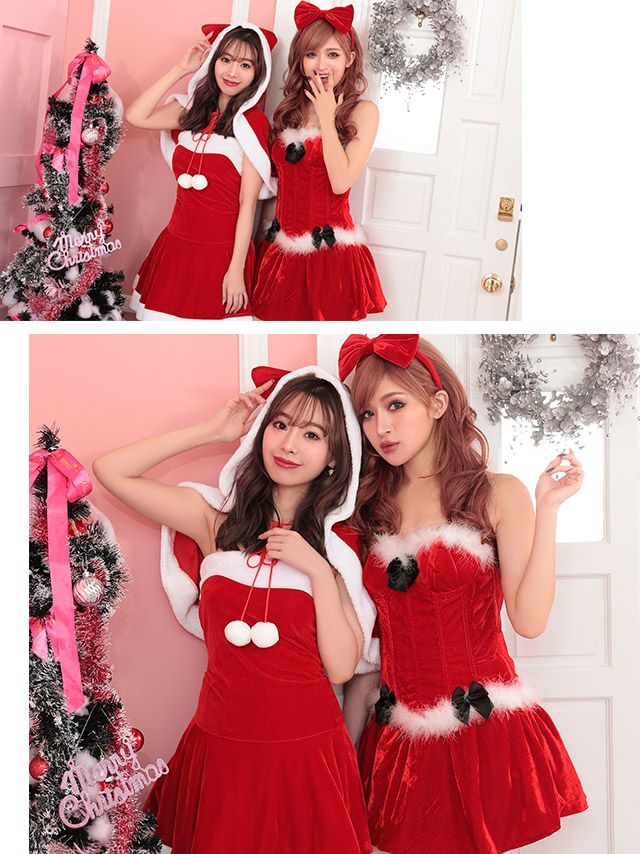 イメージ画像2ねこ耳ケープ付きサンタ