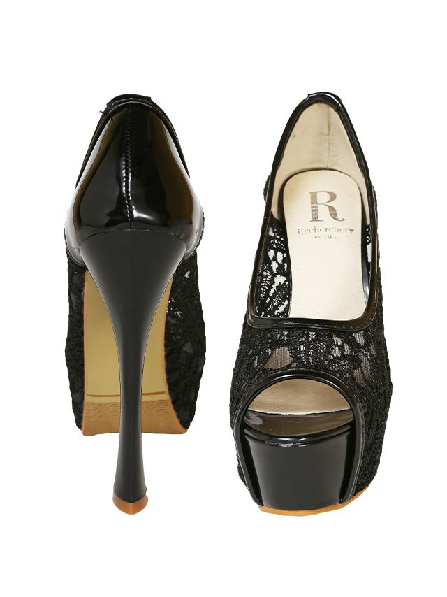 キャバヒール イメージ4 レースパンプス