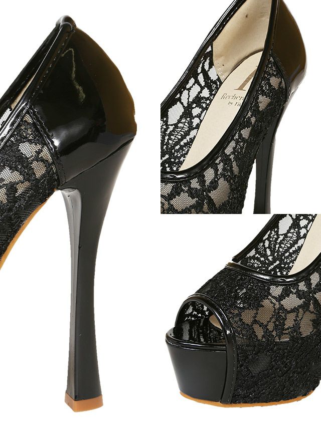 キャバヒール イメージ5 レースパンプス