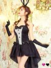 コスプレ衣装 キラキラバニーガール ハロウィン コスプレ3点セット