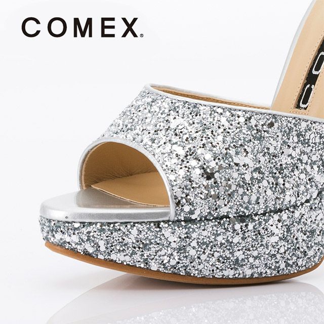 キャバヒール イメージ4 グリッターキラキラハイヒールサンダル