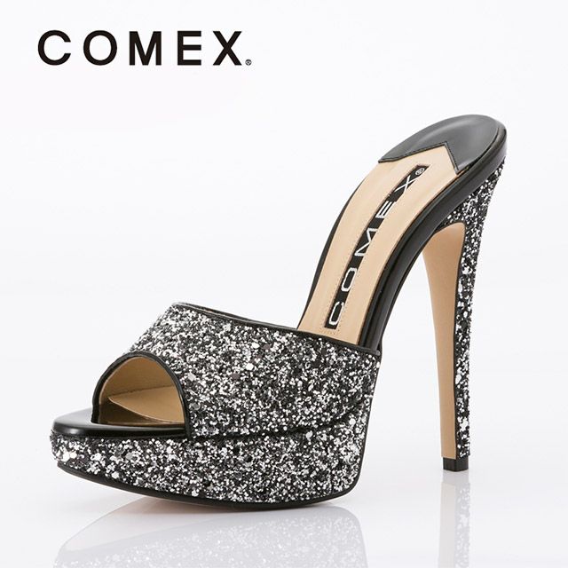 キャバヒール メイン画像 グリッターキラキラハイヒールサンダル