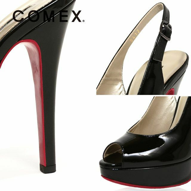 キャバヒール イメージ3 美フォルムバックストラップレザーハイヒールサンダル