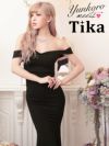イメージ画像4 キャバドレス ロング  Tika ティカ ゆんころ着用 オフショル マーメード ロングドレス ホワイト ピンク チェリーピンク レッド ブルー パープル ブラック S?XLサイズ キャバ ドレス 大きいサイズ エレガント ロングワンピース 白 赤 青 紫 黒 通販