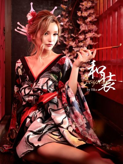 [コスプレ] 花魁華麗和装ドレス [1点セッ...