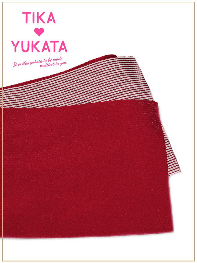 イメージ画像13 浴衣セット レディース Tika ティカ 藤川沙弥着用 レトロ椿 ゆかた3点セット 浴衣+平帯or造り帯+下駄 浴衣 選べる帯 可愛い かわいい レトロ モダン 大人 女性 女 安い 通販