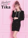 ゆんころ スーツ着用 Tika ティカ パールデザインワンピーススーツ (ホワイト/ベージュ/ブラック) (Sサイズ/Mサイズ) 