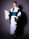 イメージ画像4 浴衣セット レディース Tika ティカ 関口さくら着用 白牡丹柄 ゆかた3点セット 浴衣+平帯or造り帯+下駄 浴衣 選べる帯 可愛い かわいい レトロ モダン 大人 女性 女 安い 通販