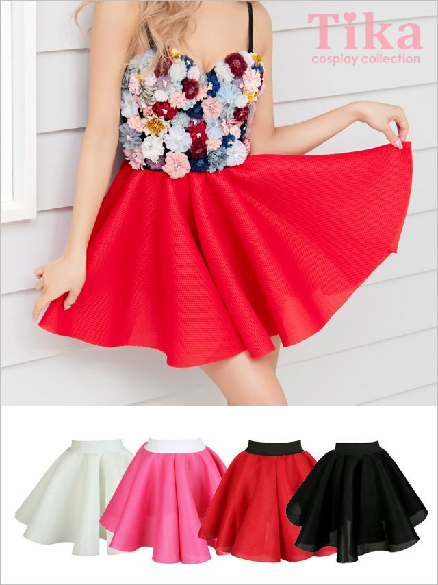 メイン画像 コスプレ スカート メッシュフレアスカート ボリューム ダンス衣装 大人 可愛い 人気 安い 通販