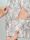 イメージ画像12   キャバドレス 大きいサイズ Tika ティカ 総レース フラワー 刺繍ネック タイト ミニドレス ホワイト×ブラック ブルー×ホワイト S?XLサイズ キャバ ドレス タイトドレス ナイトドレス ミニ ひざ丈 キャバ嬢 キャバクラ 通販