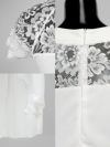 イメージ画像7 キャバドレス 安い Tikaholic ティカホリック 刺繍レースシフォンロングテールドレス (ホワイト/ブラック/ネイビー/ワインレッド) (Mサイズ) (キャバドレス着用)