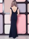 イメージ画像5 キャバドレス ロング  Tika ティカ さくりな着用 ウエスト リボン ワンカラー マーメイド ロングドレス ワインレッド ネイビー ブラック S?XXXLサイズ キャバ ドレス 大きいサイズ エレガント ロングワンピース 赤 紺 黒 通販