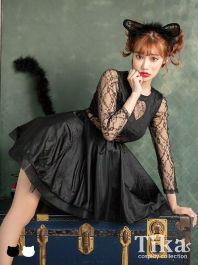 [SALE] [コスプレ] 黒猫袖あり体型カ...