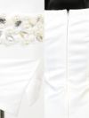 イメージ画像6 キャバドレス 大きいサイズ Tika ティカ HITOMI着用 ウエスト ビジュー タイト ミニドレス ホワイト S?Lサイズ キャバ ドレス タイトドレス ナイトドレス ミニ ひざ丈 キャバ嬢 キャバクラ 通販