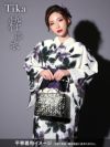 イメージ画像9 浴衣 セット レディース Tika ティカ 関口さくら着用 粋 白地に水彩百合の花 ゆかた3点セット 浴衣+平帯or兵児帯+下駄 石原彩香、 浴衣 可愛い かわいい レトロ モダン 大人 女性 女 安い 通販