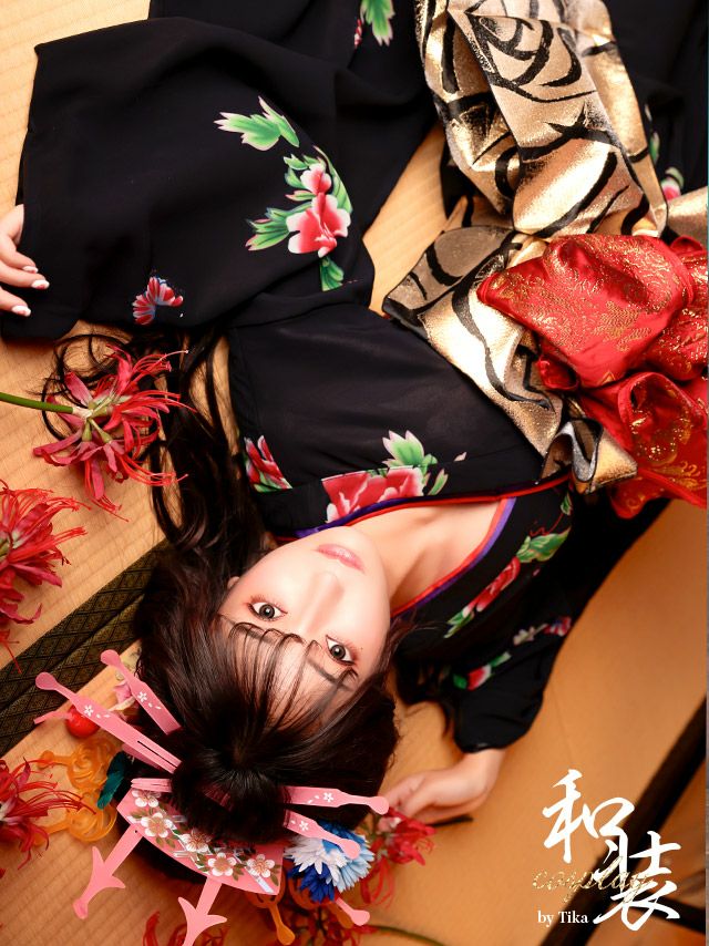 コスプレ衣装 花魁風和装ドレス 花魁コスプレ1点セット