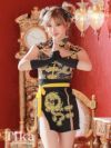 コスプレ衣装 セクシータイトスリットチャイナドレス ハロウィン コスプレ3点セット