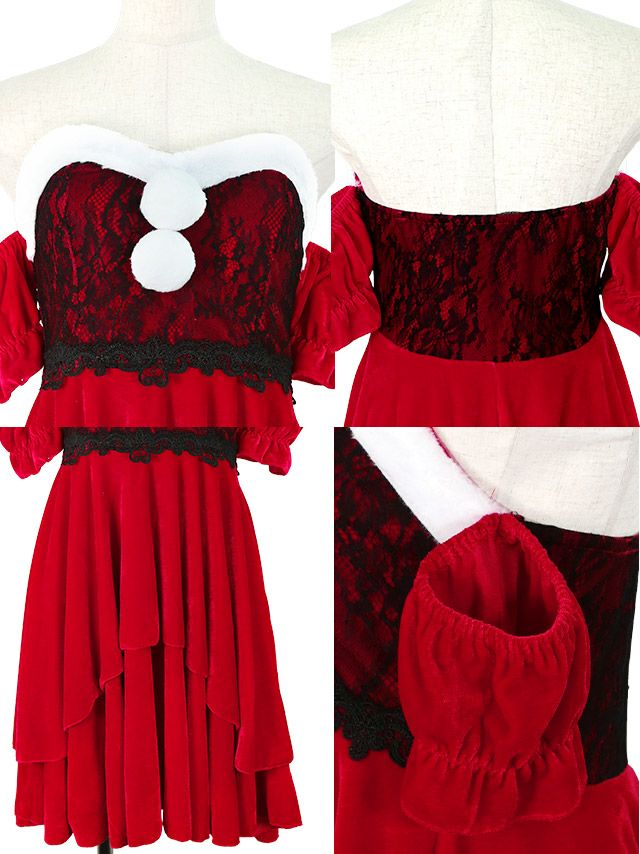 イメージ画像7 ブラックレースデザインオフショルエレガント