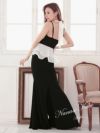 イメージ画像10  キャバドレス ロング  Tika ティカ ゆめ着用 ホルター ぺプラム デザイン シフォン ロングドレス レッド S?XXXLサイズ キャバ ドレス 大きいサイズ エレガント ロングワンピース 赤 通販