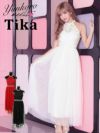イメージ画像6 キャバドレス ロング  Tika ティカ えれな着用 胸元透け 刺繍 レース ホルターネック ロングドレス レッド Mサイズ キャバ ドレス エレガント ロングワンピース 赤 通販