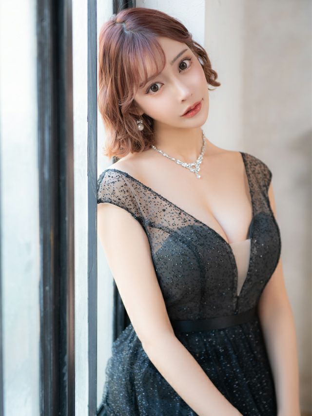 イメージ画像8 バストシースルーラメデザインAラインロングドレス キャバドレス キャバクラ キャバ クラブ ラウンジ スナック キャバクラドレス ナイトドレス ロング丈 マキシ丈 フレア ホワイト シルバー ブラック 白 黒 バースデードレス 誕生日 バースデー セクシー エレガント