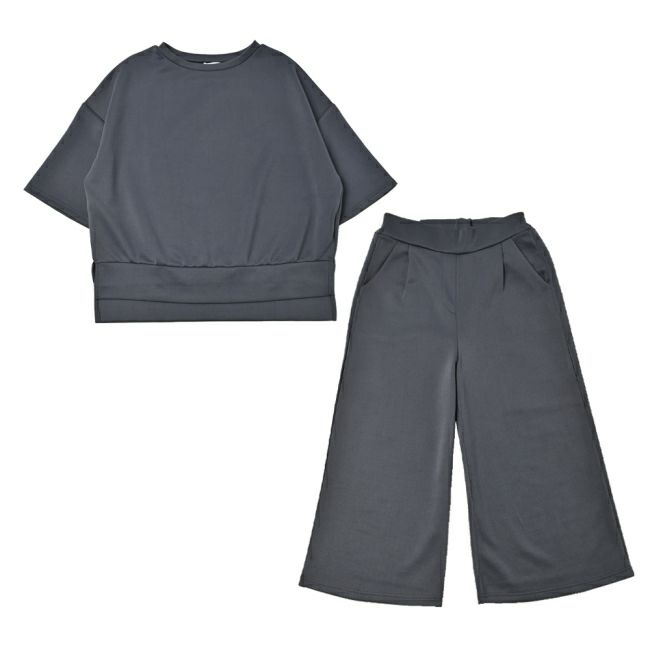 イメージ画像11 ルームウェア 部屋着 パジャマ ダンボールニット ガウチョパンツ上下セット