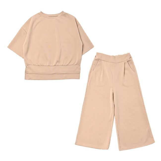 イメージ画像13 ルームウェア 部屋着 パジャマ ダンボールニット ガウチョパンツ上下セット