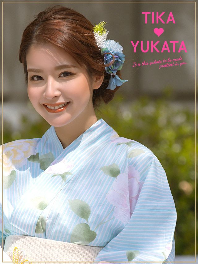 イメージ画像7 髪飾り ヘアアクセサリー ヘアアクセ カラフル グラデーション 花 フラワー お花  ピンク ブルー 大人 子供 浴衣 着物 赤 青 クリップ 帯飾り 華やか 女性 レディース