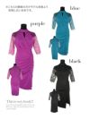 イメージ画像6 キャバドレス ミニドレス 大きいサイズ Tika ティカ スカラップレース切り替えチョーカーネックデザインスリットミディアムドレス