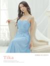 イメージ画像1 キャバドレス ロングドレス マキシ丈 大きいサイズ Tika ティカ フラワーケミカルレースロングフレアキャミドレス