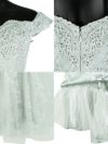 イメージ画像8 キャバドレス ミニドレス インポート LA Tika ティカ オフショル刺繍オールレースAラインフレアミニトドレス