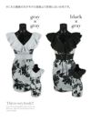 イメージ画像6 キャバドレス ミニドレス 大きいサイズ セクシー Tika ティカ ウエストレースアップモノトーンフラワータイトミニドレス