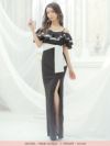イメージ画像4 キャバドレス ロングドレス マキシ丈 ロング丈 大きいサイズ Tika ティカ ティアードフリルタイトスリットロングドレス