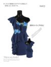 イメージ画像6 キャバドレス ミニドレス ドレス 大きいサイズ Tika ティカ フリルワンショルダーペプラムフラワー刺繍タイトミニドレス