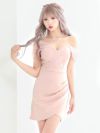 イメージ画像6 キャバドレス ミニドレス シンプル ミニ丈 激安 myMinette マイミネット シースルーオフショルダータイトラップミニドレス