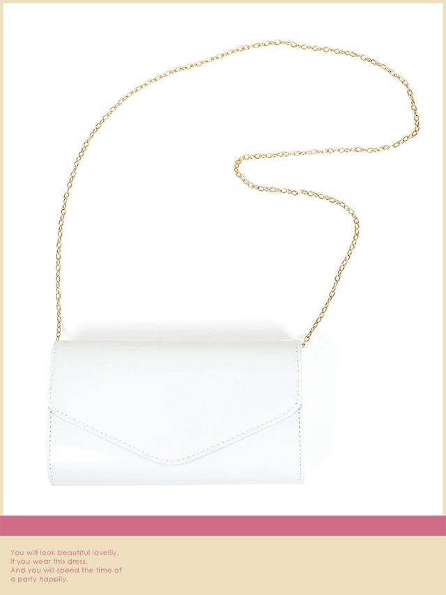 バッグ クラッチバッグ 鞄 カバン ミニバッグ ショルダーバッグ レディース Tika ティカ 2Wayエナメルシンプルクラッチミニバッグ